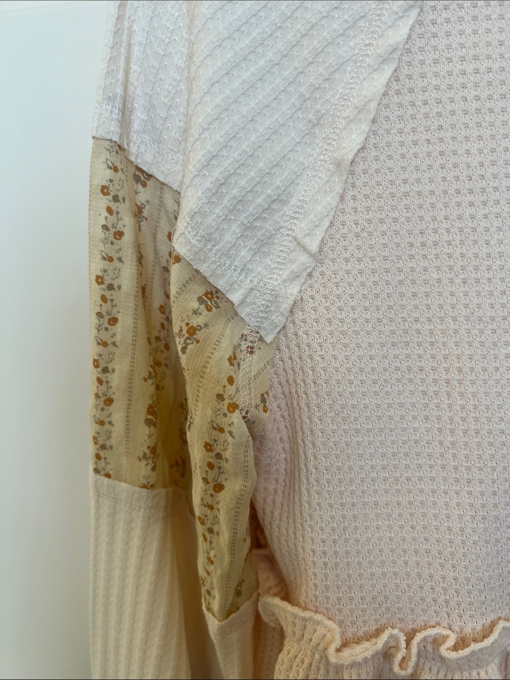 Altar’d State Ruffle-Hem Mixed-Media Top - Picture 4 of 11